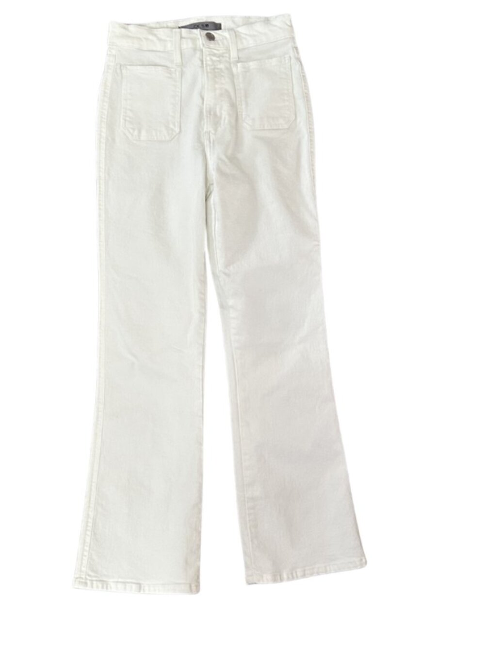Joe's High Rise Crop Bootcut Jeans 24 White